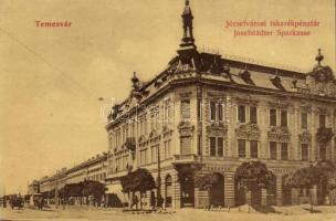 Temesvár, Timisoara; Józsefvárosi takatékpénztár / Iosefin savings bank (ázott / wet damage)