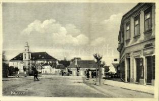 1942 Valpó, Valpovo; utca, gyógyszertár, városháza / street, pharmacy, town hall