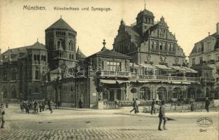 München, Munich; Künstlerhaus und Synagoge / synagogue