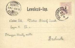 1898 Besztercebánya, Banská Bystrica;  látkép. Kiadja Ivánszky Elek 4580. / general view