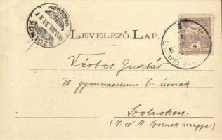 1900 Bártfa, Bártfafürdő, Bardejovské Kúpele, Bardiov, Bardejov; Erzsébet királyné tér, üzlet, fürdő...