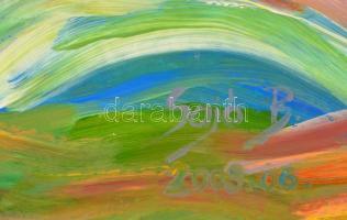 Sajó Boglárka(1970-): Cím nélkül. Akril, karton. Jelzett. 50x65 cm