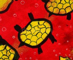 Sajó Boglárka(1970-): Cím nélkül. Akril, karton. Jelzett. 50x70 cm