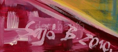 Sajó Boglárka(1970-): Cím nélkül. Akril, karton. Jelzett. 50x70 cm