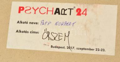 Papp Norbert (1981-): Őrszem. Akril, karton. Jelzett. 70x100 cm