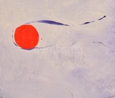 Sajó Boglárka(1970-): Napfelkelte. Akril,  karton. Jelzett. 70x100 cm