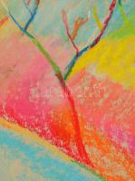 Török Orsolya (1976-2018): Kirándulás a végtelenbe XII.Pasztell, karton. Jelzett. 24x35 cm