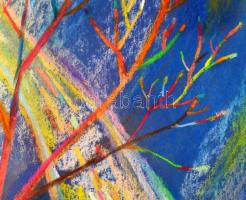 Török Orsolya (1976-2018): Kirándulás a végtelenbe XV.Pasztell, karton. Jelzett. 24x35 cm