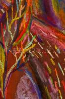 Török Orsolya (1976-2018): Kirándulás a végtelenbe XIV. Pasztell, karton. Jelzett. 24x35 cm