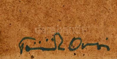 Török Orsolya (1976-2018): Kirándulás a végtelenbe II. Pasztell, karton. Jelzett. 21x30 cm