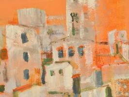 Gaál Ottó (1945-): Cím nélkül. Akril, karton. Jelzett. 50x70 cm