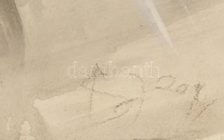 Bekő Judit (1955-): Tesztek. Akril, karton. Jelzett. 70x100 cm