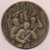 Olaszország DN "Federazione italiana volontari della liberta" Br emlékérem (71mm) T:2
Ita...