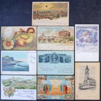 Képeslap gyűjtemény hagyatékból: 1.070 db 1945 előtti  lap közte sok az 1900-1910-es évekből, főleg ...