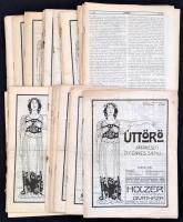 1913 Úttörő 25 száma, VI. évf. 18-26.,29.,31.,33-34.,37-43.,46.,48-51. számok.  Szerk.: Dr. Fényes Samu. Változó állapotban, pár lap leszakadt az újságról, és pár lap szakadt.