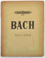 cca 1900 Bach: Toccatak zongorára, Kottafüzet.