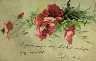 Flower, Emb. litho, artist signed (EK)