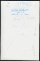 C. Kovács István: Hídon, pecséttel jelzett fotó, 23×15 cm