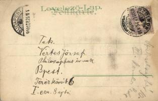 1900 Military officer with lady, litho (EK)