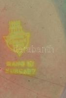 Zsolnay eozin mázas hamutál, jelzett, apró kopásokkal, d: 12 cm