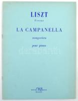 Liszt Ferenc: La campanella zongorára, Kottafüzet.