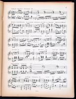 cca 1900 Wagner operarészletek zongorára Kottafüzet