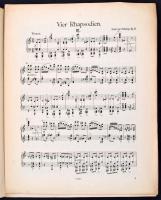 Dohnányi: 4 rapszódia zongorára