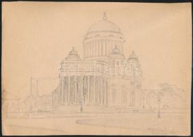 Rausch jelzéssel: Lágymányos, Népliget, Rezső-tér, 1961. Ceruza, papír, 15×23 cm, összesen: 5 db