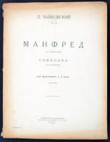 Csajkovszkíj: Manfréd szimfónia: zongoraátirat 4 kézre kottafüzet