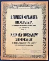Rimszkij-Korszakov: Seherezádé zongoraátirat 4 kézre kottafüzet