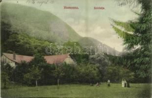 1914 Homonna, Homenau, Humenné; Szirtalja. Hossza Gyula kiadása / Podskalka