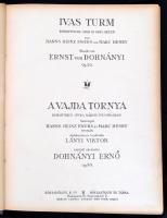 Dohnányi: A vajda tornya opera zongoraátirata. kottafüzet