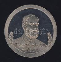 DN "Közlekedési, Hírközlési és Vízügyi Minisztérium - Baross Gábor díj" Ag piefort emlékérem 72g T:PP