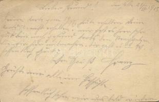 1915 Feldmarschall Erzherzog Friedrich, Feldpostkarte / WWI Austro-Hungarian K.u.K. military field p...