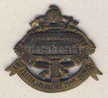 1876. "Magy. Orsz. Tűzoltó Közgyűlés" Br kitűző T:2