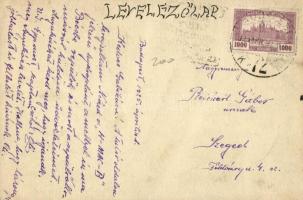 1925 H-MAC-B lajstromjelű hydroplán (hidroplán). Kézzel rajzolt. A rajzoló, Reichart levele / Hungar...