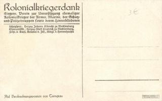 Auf Beobachtungsposten vor Tsingtau. Kolonialkriegerdank / WWI German military observation posts nea...