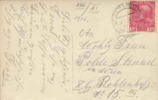 1916 Osztrák-magyar katonák csoportképe / WWI Austro-Hungarian K.u.K. military, soldiers. photo (EK)