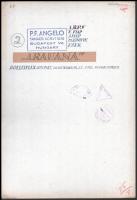 Angelo (1894-1974): Arauana, kartonra ragasztott fotó, pecséttel jelzett fotóművészeti alkotás, sark...