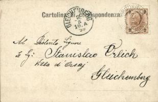 1899 Zadar, Zara; Riva St. Rocco e porto / port, sailing vessels, quay. E. de Schönfeld (EK)