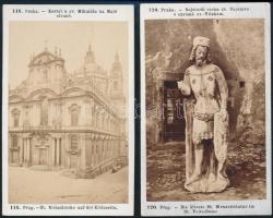 cca 1880 Prága, városképek, 2 db keményhátú fotó, 10,5×6,5 cm