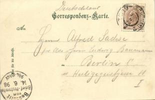 1898 Teplice, Teplitz, Teplitz-Schönau; Concertplatz im Schlossgarten / music pavilion in the castle...