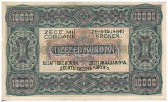 1923. 10.000K "80 Fillér - Nyolcvan fillér" felülnyomással, nyomdahely jelölés nélkül T:II...