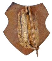 DN "BP. VIII. ker. Vas u. - Gépi és Gyors" zománcozott fém jelvény (17x20mm) T:2