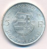 1946. 5Ft Ag "vastag Kossuth" T:1-,2 ph.
Adamo F8