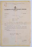 Budapest 1901. "Első Magyar Általános Biztosító Társaság Budapesten - Biztosítás a háború veszé...