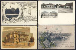 CSEHSZLOVÁKIA, Csehország, Szlovákia 396 db képeslap lithokkal, jobb lapokkal / Czechoslovakia, Bohemia, Moravia, Slovakia 396 postcards with lithos and better cards