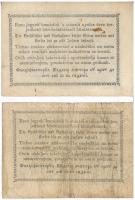 1849. 30kr (2x) "Kossuth bankó" T:III- Adamo G103