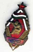 Cca 1950-es évek DN "M.SZ.H.SZ." zománcozott kitűző T:2