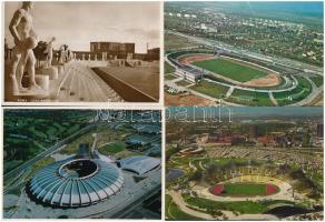 9 db MODERN sport motívum képeslap: stadionok / 9 modern sport motive postcards: stadiums